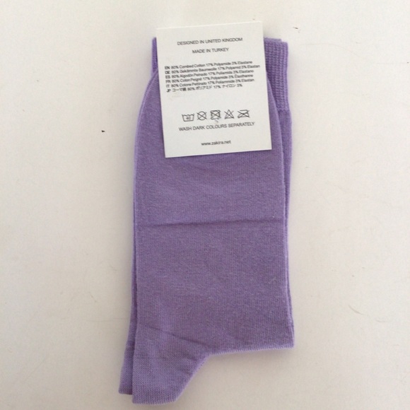 ZAKIRA UNISEX COMBED COTTON SOCKS NWT SIZE 7-12 - Picture 5 of 5